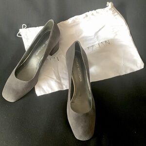 STUART WEITZMAN Suede Heels w/Bag